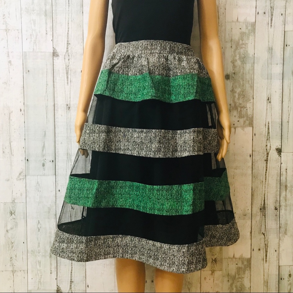 Endless Rose Flared Striped Skirt